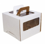 Korobka_dlja_torta_s_ruchkami_i_okoshkom_24_24_20sm.1-500x500 Коробка для торта с окном и ручкой Белая 24х24х20 см — изображение 1