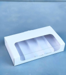 187b5b91-2ec0-4758-aa03-4fb5be219dff Коробка на 5 эклеров и эскимо с окном Белая 25х15х5см — изображение 1