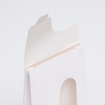 Кондитерская упаковка «Кулек» с окном  Белый 12х3х20 см — изображение 2