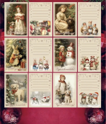 Открытка Новогодняя Ретро Стиль в Ассортименте 7х10 см — изображение 4