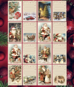 Открытка Новогодняя Ретро Стиль в Ассортименте 7х10 см