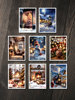 Открытка С Новым Годом! Праздник в Ассортименте 7х10 см — изображение 2