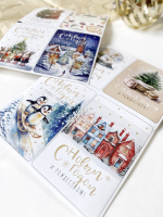 Наклейка Новогодняя "Снежное Волшебство" 4 шт в Ассортименте