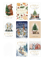 Наклейка Новогодняя "Снежное Волшебство" 4 шт в Ассортименте — изображение 2