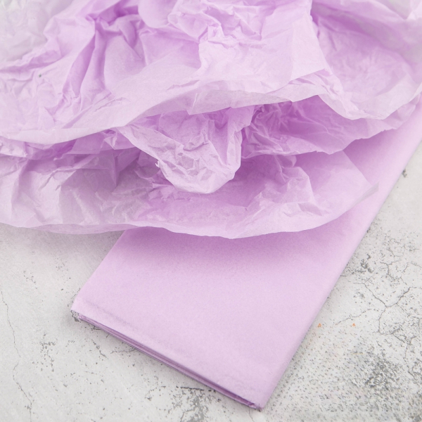 Бумага Тишью Сиреневая 50х66см 10 листов
