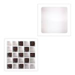 Коробка для 25 конфет с окошком Белая 22х22х3.5 см — изображение 2