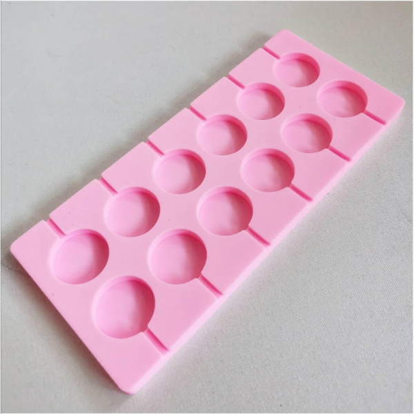 Форма силиконовая для леденцов 3,5 см 12 шт