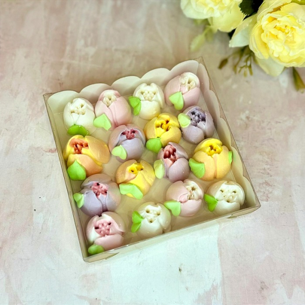 Безе "Тюльпаны" Ассорти Разноцветные - 6 шт