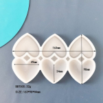 Форма силиконовая для леденцов "Погремушка" Сердце 3 шт — изображение 2