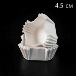 Капсула бумажная Белая Квадрат 45х45 H25 40 шт