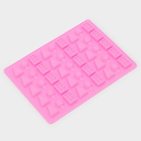 Форма силиконовая для мармелада Сладости 45 шт