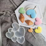 Форма силиконовая для леденцов «Сердечки» 6 ячеек — изображение 3