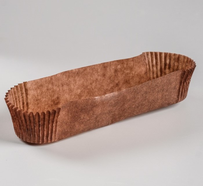 700-10 Капсула бумажная Эклер коричневая 60 шт — изображение 1