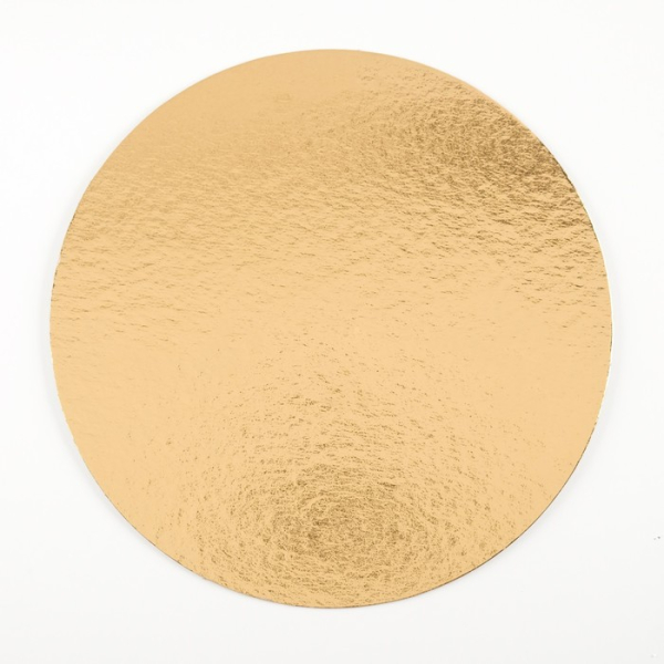 Подложка под торт Золото ForGenika 0,8 мм 20 см