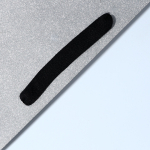 Пакет с широким дном, серебро с глиттером, 30×30×30 смс — изображение 2