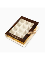 Коробка под 12 конфет с ячейками «Дерево» 18.5 х 13.5 х 3.5 см