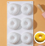 Форма для муссовых десертов и выпечки Вихрь 6 ячеек