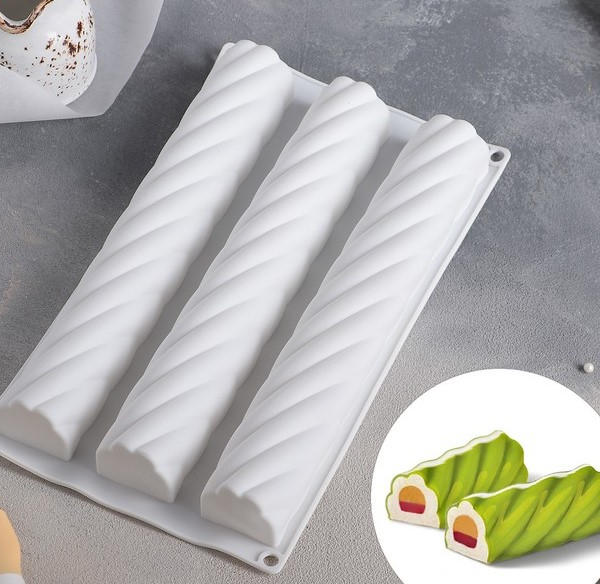 Форма силиконовая Жгут 3 шт