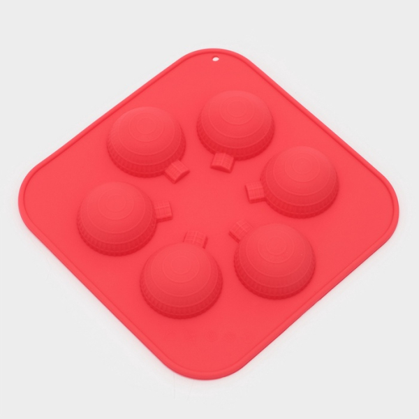 Форма силиконовая Ёлочный шарик 6 шт