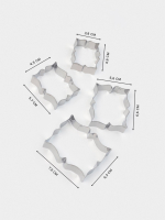 Набор металлических вырубок "Рамка для пожелания" 4 шт — изображение 2