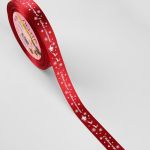 Лента Атласная "С Новым Годом" Красная 1,5 см — изображение 2