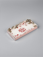 Коробка для сладостей с пластиковой крышкой «С Новым годом!» 10.5×21×3 см — изображение 3