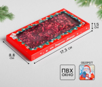 Коробка для шоколада «Письмо от Дедушки Мороза» с окном 17×8.5×1.5 см — изображение 2