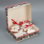 Коробка для сладостей "Зимний город" 20х17х6 см — изображение 3