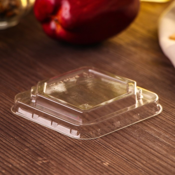 Крышка пластиковая одноразовая на стакан-креманка «Фреш»