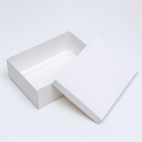 Коробка для зефира/подарков Белая 21×15×7 см