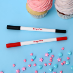 Набор маркеров пищевых для десертов 2 шт., 16.5см, чёрный+красный