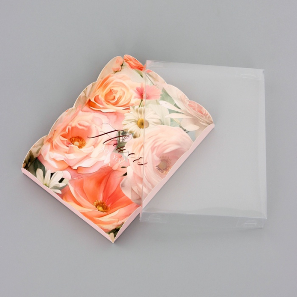 Коробка для печенья «Цветы» 14×10.5×2.5 см