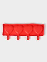 Форма силиконовая Эскимо Сердечки 4 шт — изображение 2