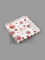 Коробка для сладостей с пластиковой крышкой «Сладости в подарок» 21×21×3 см — изображение 2