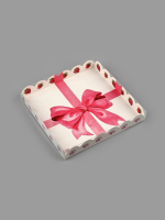 Коробка для сладостей с пластиковой крышкой «Сладости в подарок» 21×21×3 см