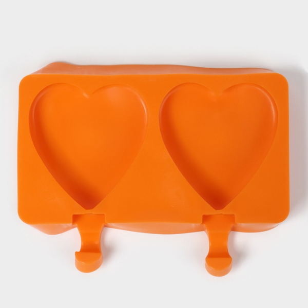 Форма силиконовая Экимо Сердечки 2 шт