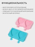 Форма силиконовая Экимо Сердечки 2 шт — изображение 2
