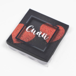 Коробка для печенья с прозрачной крышкой «Сияй от счастья» 12×12×3 см — изображение 2