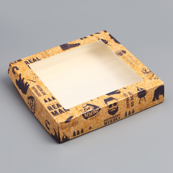 Коробка для сладостей складная «Лучшему во всем» 20×20×4 см