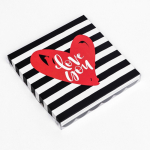 Коробка для печенья с прозрачным окном «Сердце» 21×21×3 см — изображение 2