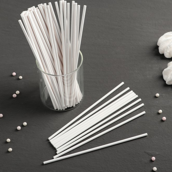 Палочки бумажные для кондитерских изделий 15 см 50 шт