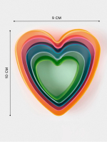 Набор вырубок "Сердечки" 5 шт — изображение 2