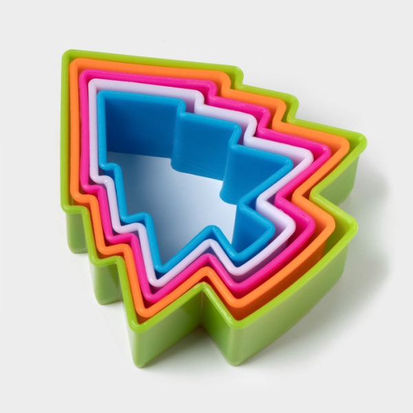 Набор пластиковых вырубок "Ёлочка" 5 шт