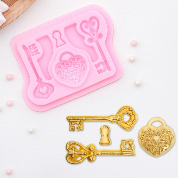 молд силиконовый Ключ от сердца