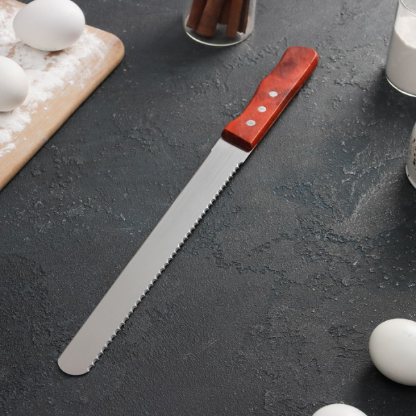 Нож для бисквита Двусторонний 25 см