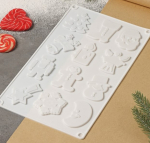 Форма силиконовая для шоколада Новый год 12 шт