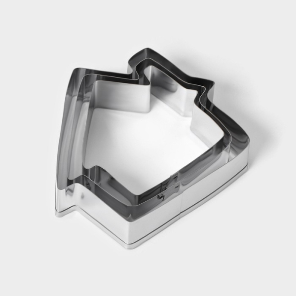 Набор металлических вырубок "Домик" 3 шт