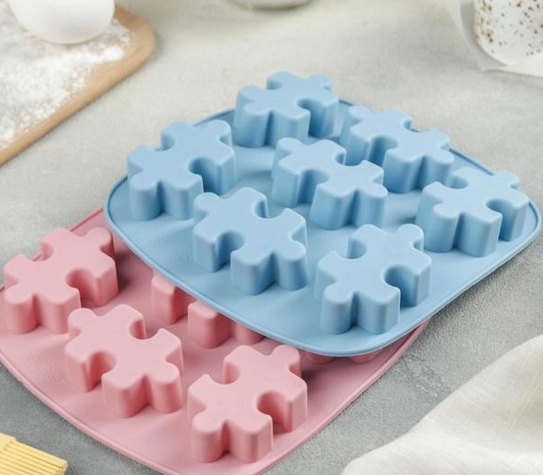 Форма силиконовая Пазлы