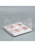 Коробка для капкейка 4 шт «Венки», 16х6х11.5 см — изображение 2