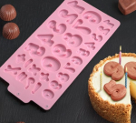 Форма силиконовая для шоколада "Цифры и знаки" — изображение 2